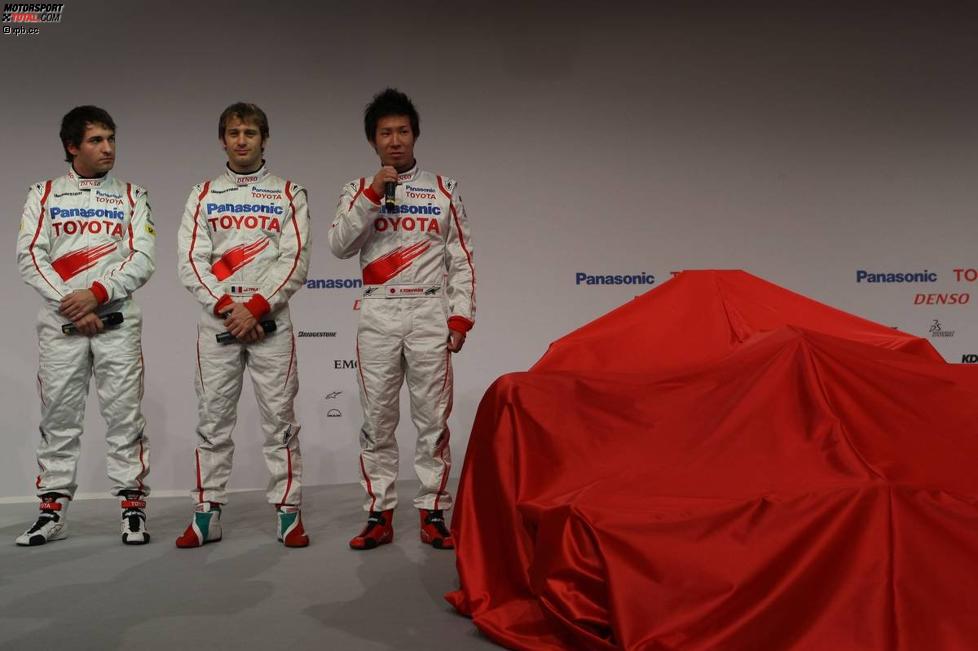 Jarno Trulli Kamui Kobayashi Timo Glock (Toyota) 