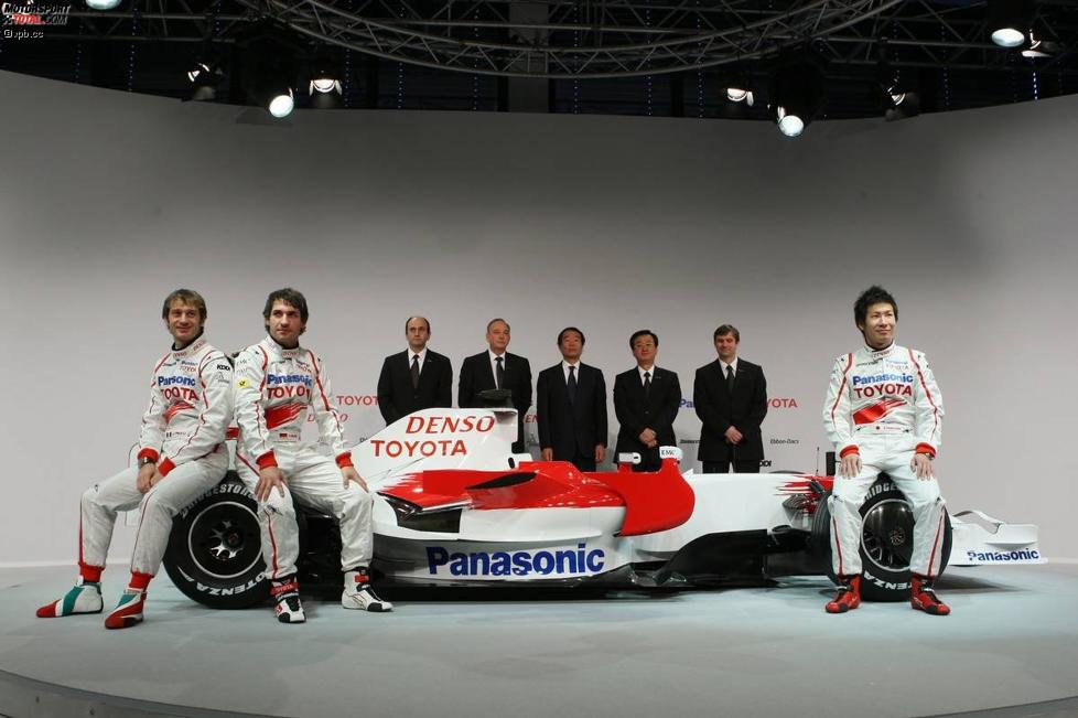Jarno Trulli Kamui Kobayashi Timo Glock (Toyota) 