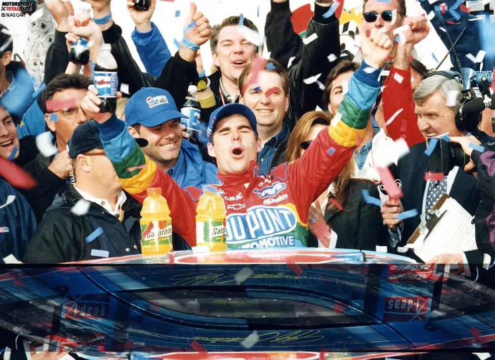 1997: Jeff Gordon feiert