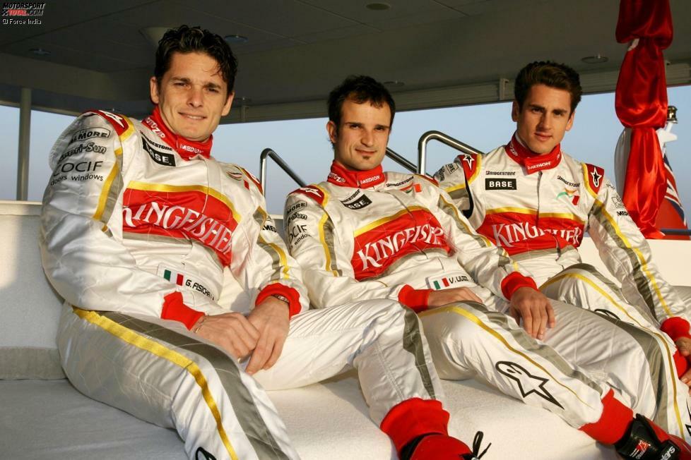 Giancarlo Fisichella, Vitantonio Liuzzi und Adrian Sutil (Force India)