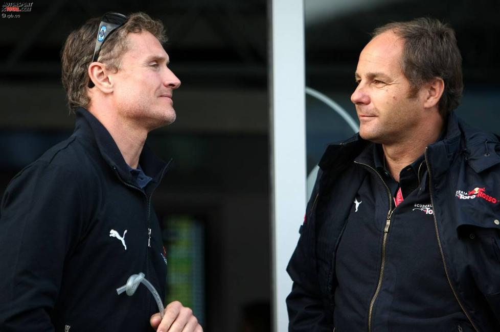 David Coulthard (Red Bull) und Gerhard Berger (Teamanteilseigner) (Toro Rosso) 