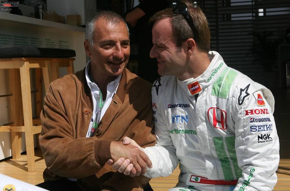 Riccardo Patrese und Rubens Barrichello (Honda F1 Team) 