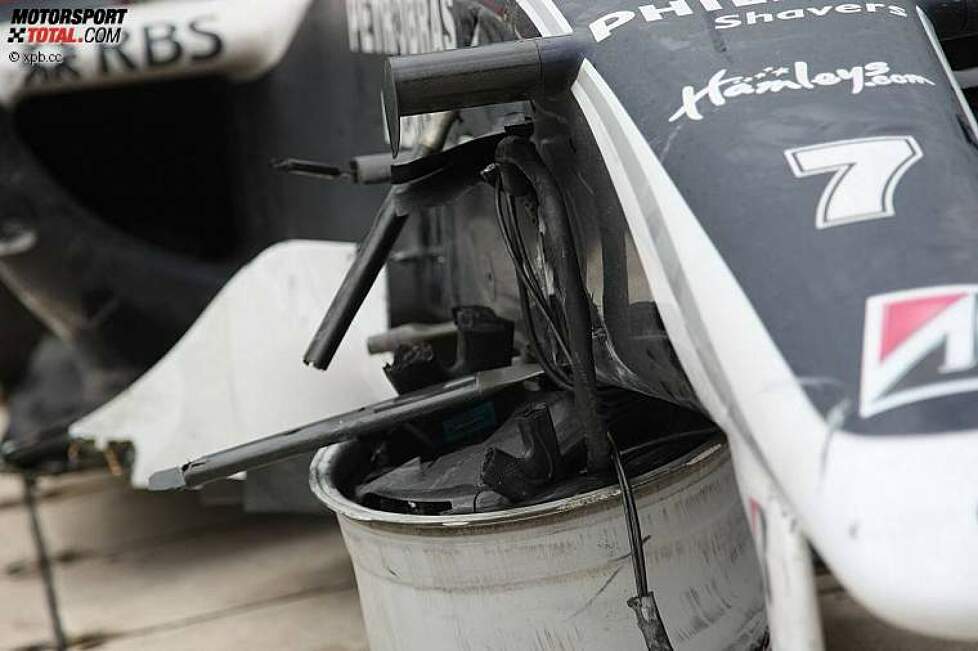 Das Wrack von Nico Rosberg (Williams) 