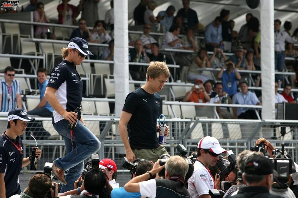 Nico Rosberg (Williams) und Sebastian Vettel (Toro Rosso) 