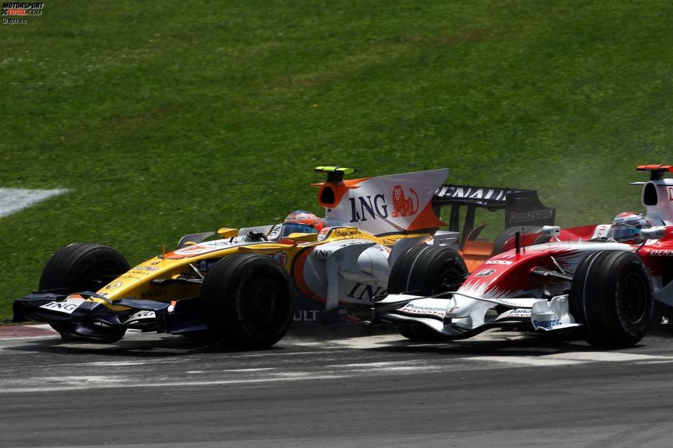 Nelson Piquet Jr. (Renault) und Jarno Trulli (Toyota) 