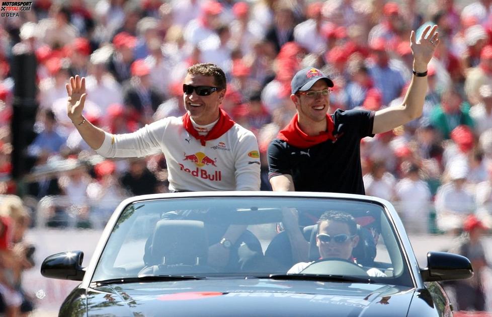 David Coulthard (Red Bull) und Sébastien Bourdais (Toro Rosso) 