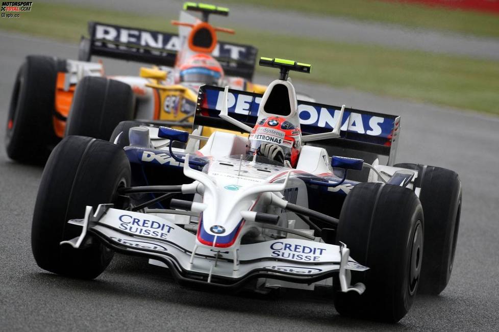 Robert Kubica (BMW Sauber F1 Team) vor Nelson Piquet Jr. (Renault) 