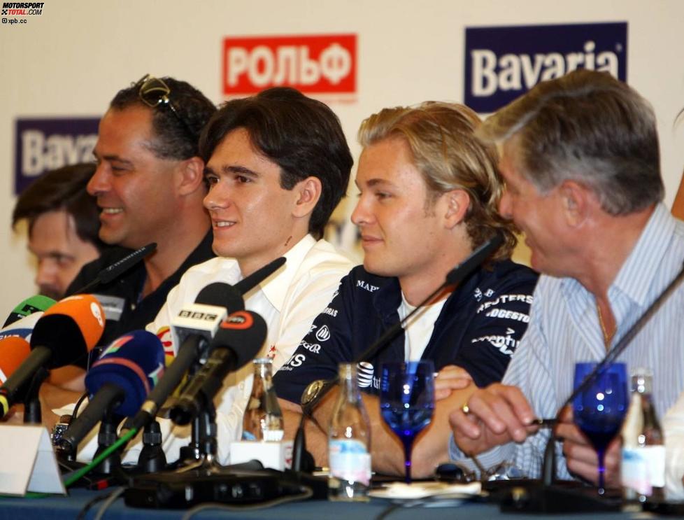 Mikhail Aleshin (Red Bull) und Nico Rosberg  (Williams) 