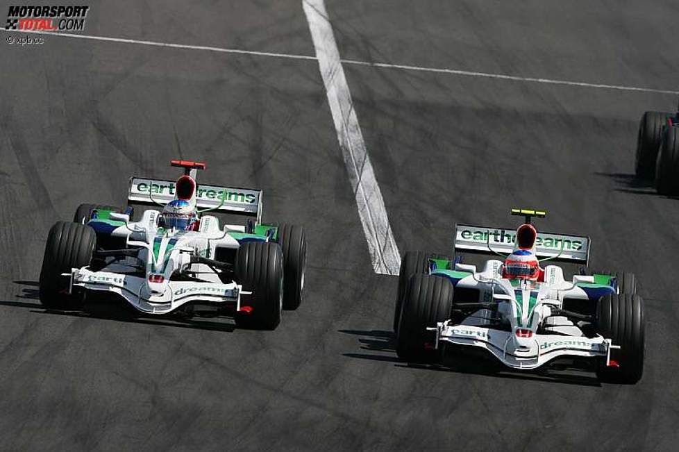 Jenson Button und Rubens Barrichello (Honda F1 Team) 