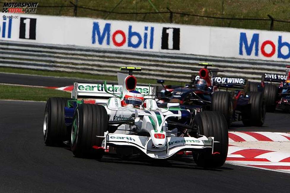 Rubens Barrichello (Honda F1 Team) vor Sebastian Vettel (Toro Rosso) 