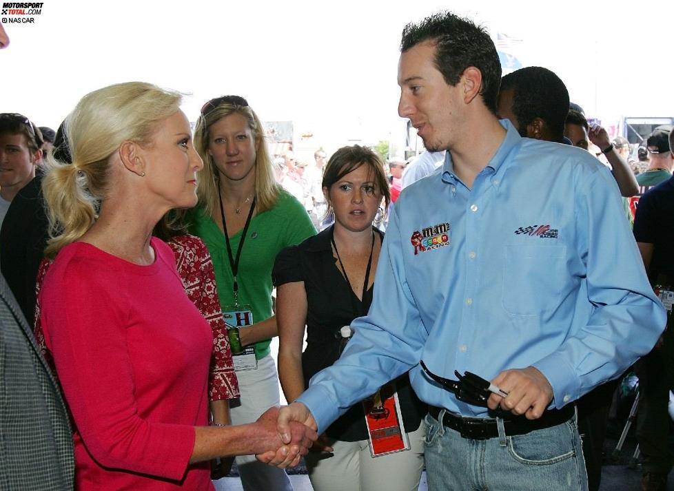 Kyle Busch mit Cindy McCain