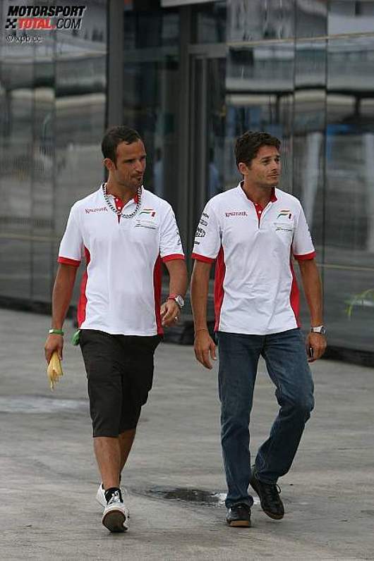 Vitantonio Liuzzi und Giancarlo Fisichella (Force India) 