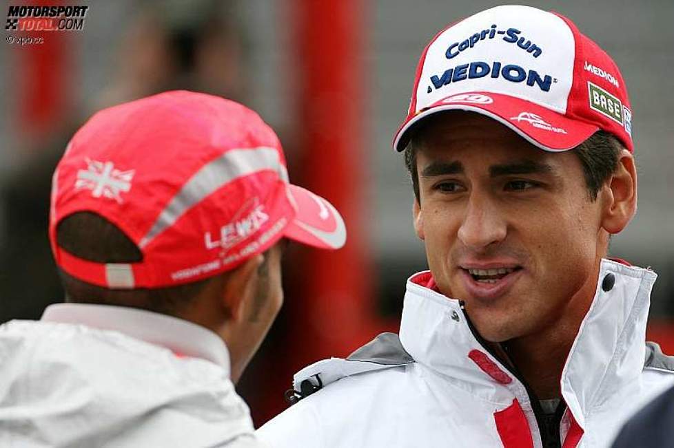 Lewis Hamilton (McLaren-Mercedes) und Adrian Sutil(Force India) 
