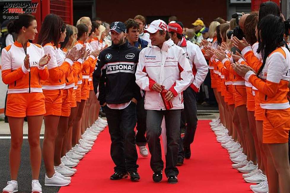 Nick Heidfeld (BMW Sauber F1 Team) und Timo Glock (Toyota) 