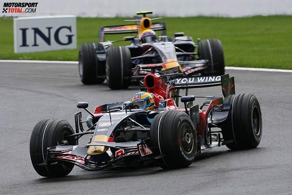 Sébastien Bourdais (Toro Rosso) zeigte eine starke Vorstellung in Belgien