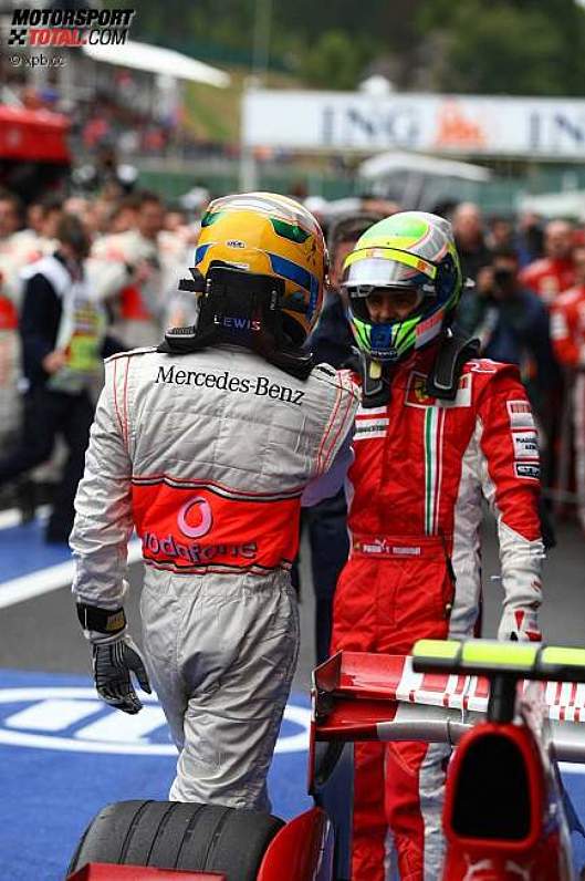 Lewis Hamilton (McLaren-Mercedes) und Felipe Massa (Ferrari) 