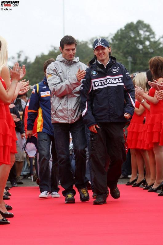 Mark Webber Robert Kubica (BMW Sauber F1 Team) (Red Bull) 