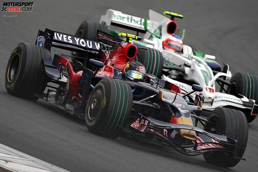 Rubens Barrichello Sebastian Vettel (Honda F1 Team) (Toro Rosso) 