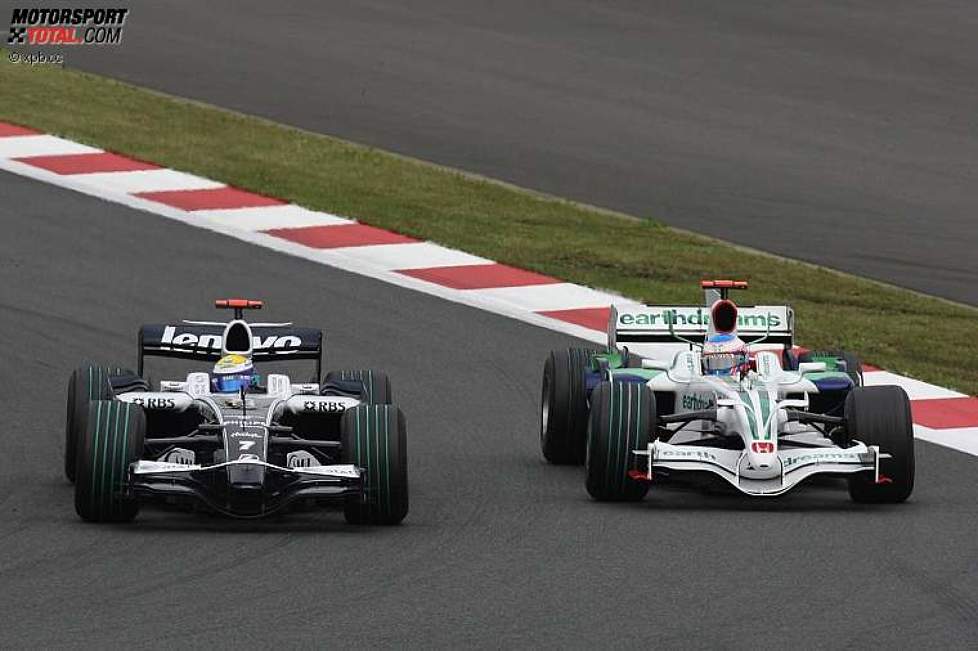 Nico Rosberg (Williams) geht an Jenson Button (Honda F1 Team) vorbei