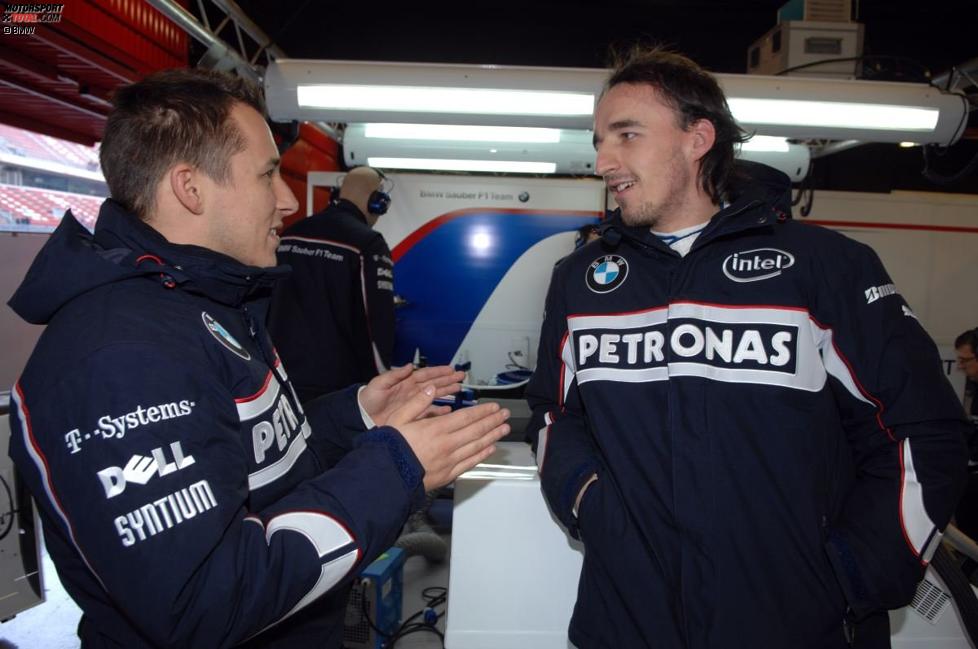 Christian Klien und Robert Kubica (BMW Sauber F1 Team) 