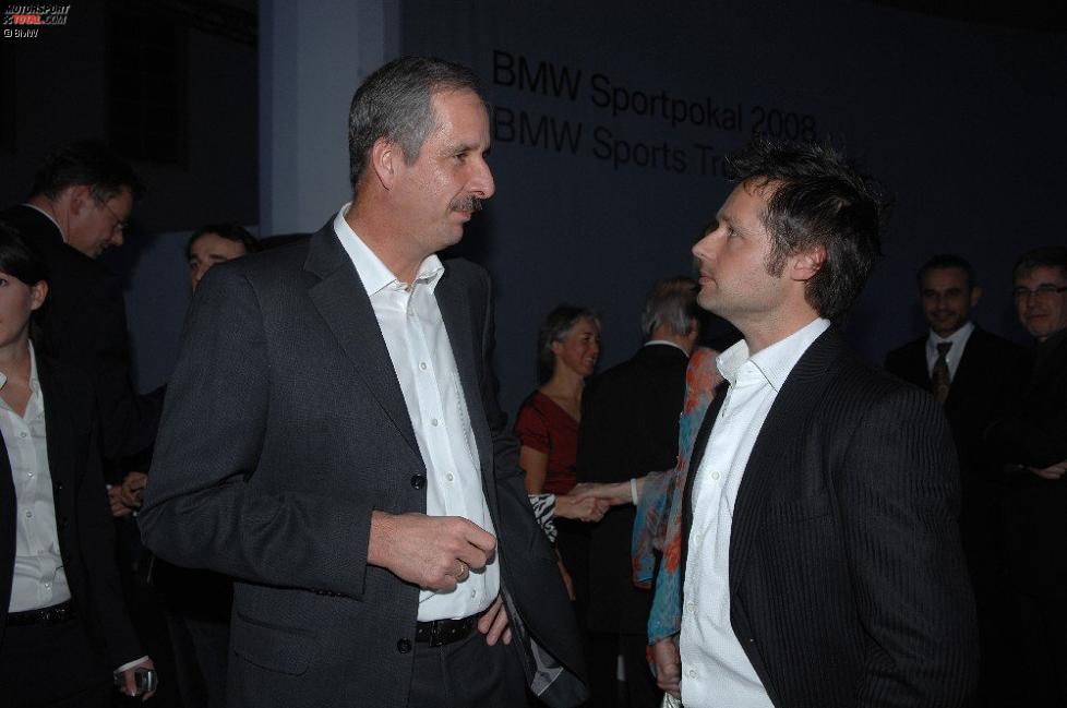 Andy Priaulx mit BMW Entwicklungsvorstand Klaus Draeger