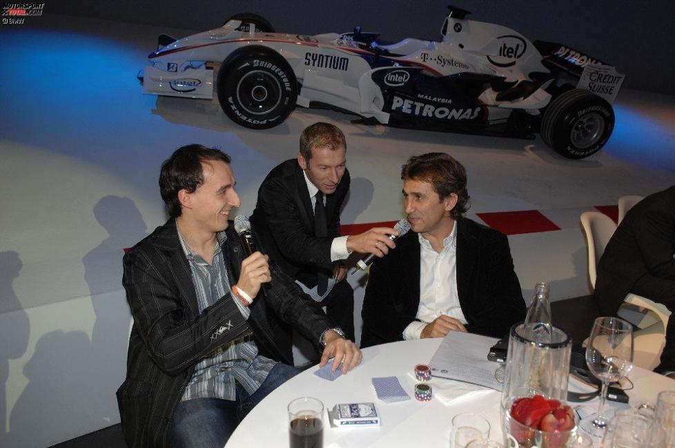 Robert Kubica (BMW Sauber F1 Team) und Alex Zanardi