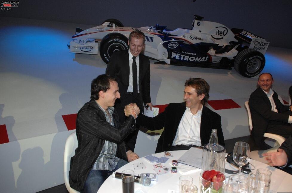 Robert Kubica (BMW Sauber F1 Team) und Alex Zanardi