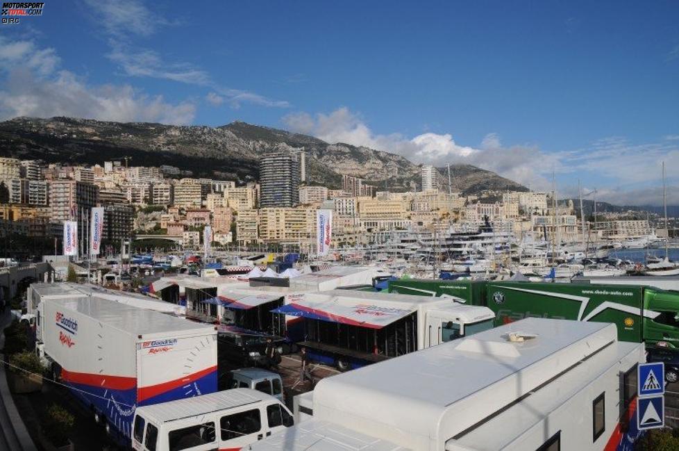 Servicepark im Hafen von Monte Carlo