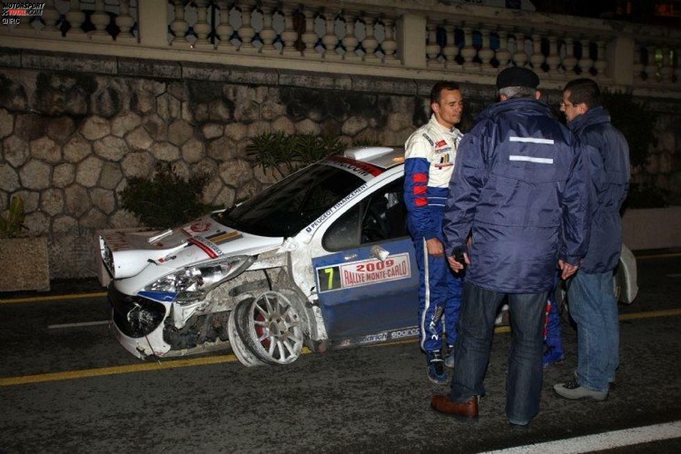  Stephan Sarrazin kam nicht ohne Probleme über den Col de Turini