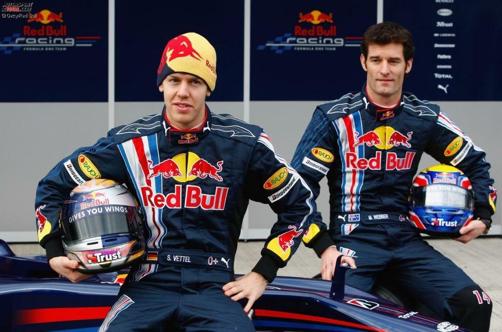 Sebastian Vettel und Mark Webber (Red Bull) 