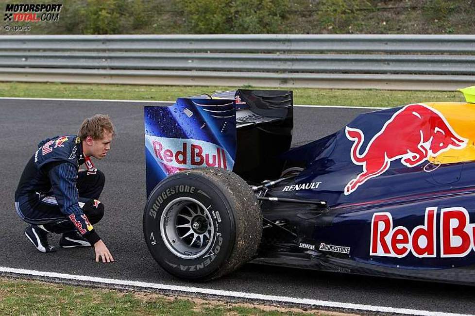 Sebastian Vettel (Red Bull) blieb erneut stehen