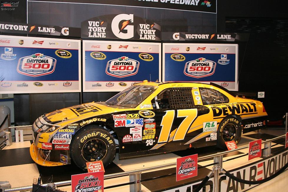 Das Siegerauto von Matt Kenseth steht ab sofort im Daytona-Museum