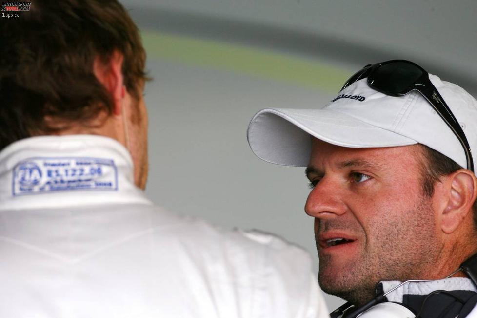 Wieder Teamkollegen: Jenson Button und Rubens Barrichello (Brawn) 