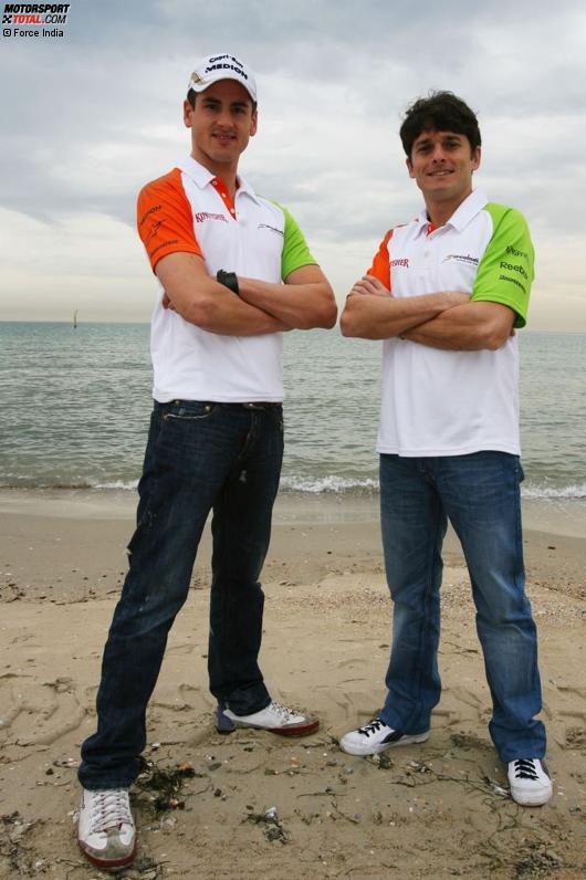 Adrian Sutil und Giancarlo Fisichella (Force India) 