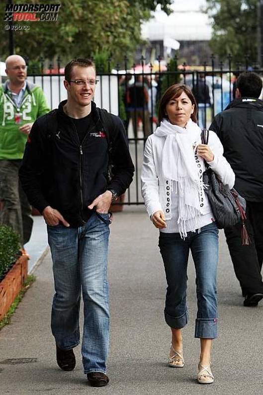 Sébastien Bourdais (Toro Rosso) mit Frau Claire