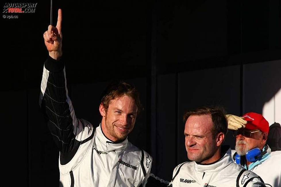 Perfekter Brawn-Auftakt: Jenson Button und Rubens Barrichello (Brawn) 