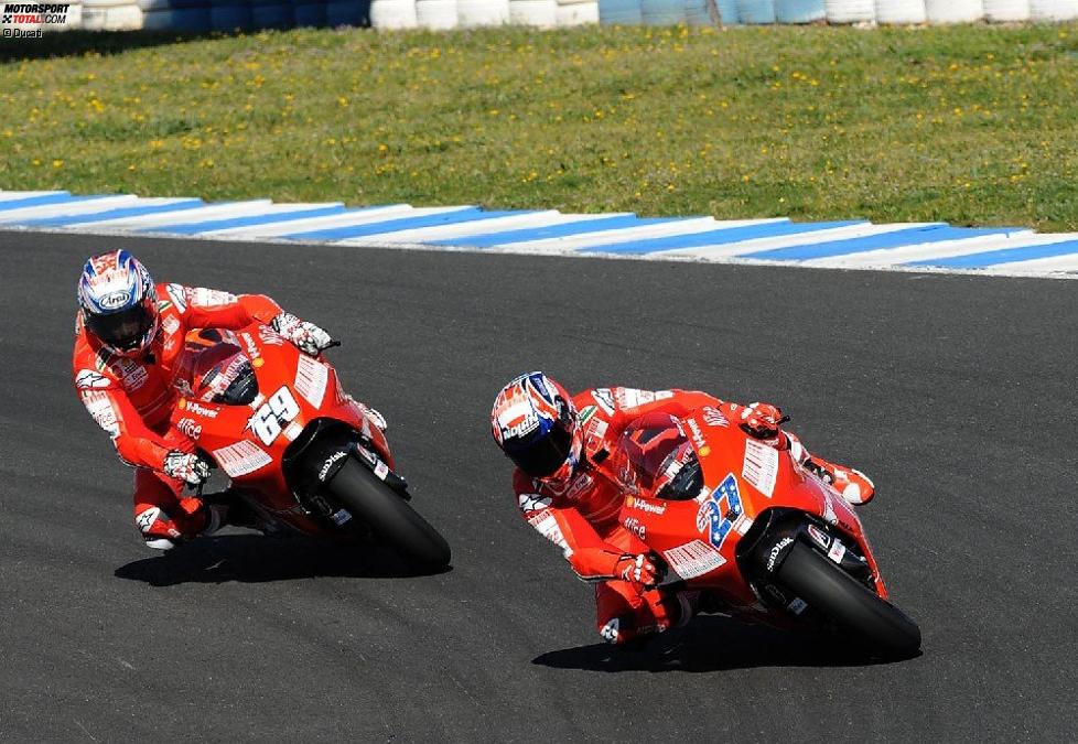  Casey Stoner Nicky Hayden Ducati