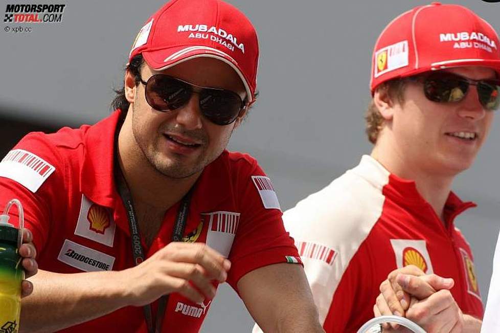 Felipe Massa und Kimi Räikkönen (Ferrari) 