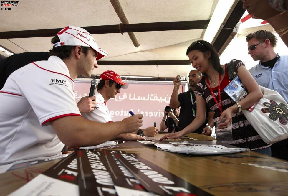 Timo Glock und Jarno Trulli (Toyota)