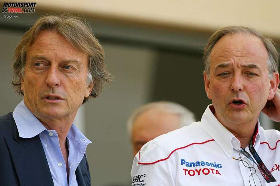 Luca di Montezemolo (Präsident) (Ferrari) und John Howett (Teampräsident) (Toyota) 