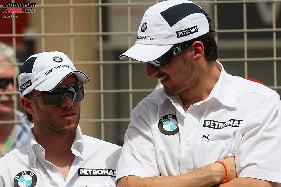 Nick Heidfeld und Robert Kubica (BMW Sauber F1 Team) 