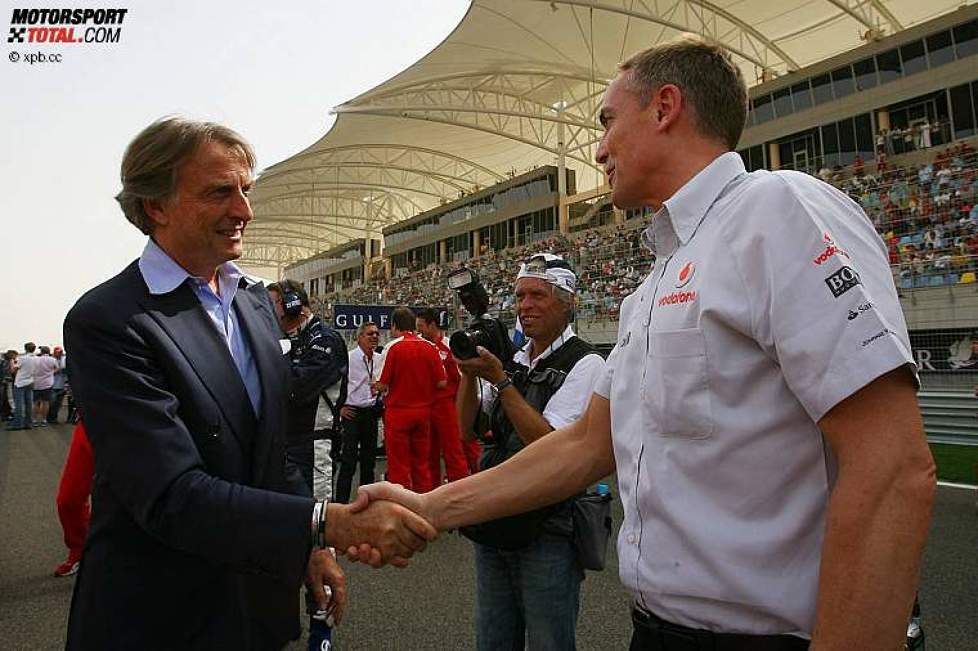 Luca di Montezemolo (Präsident) (Ferrari) und Martin Whitmarsh (Teamchef) (McLaren-Mercedes) 