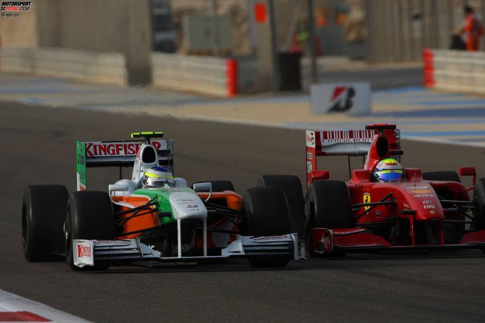 Giancarlo Fisichella (Force India) und Felipe Massa (Ferrari) 