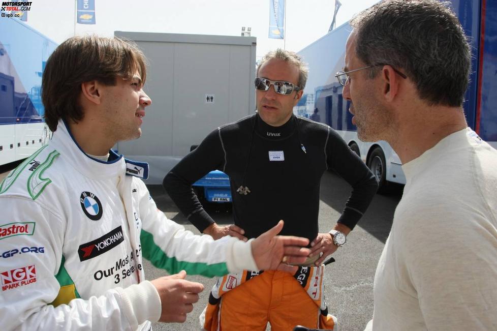 Alain Menu, Augusto Farfus, Tom Coronel (BMW Team Germany) (Chevrolet) (SUNRED) 