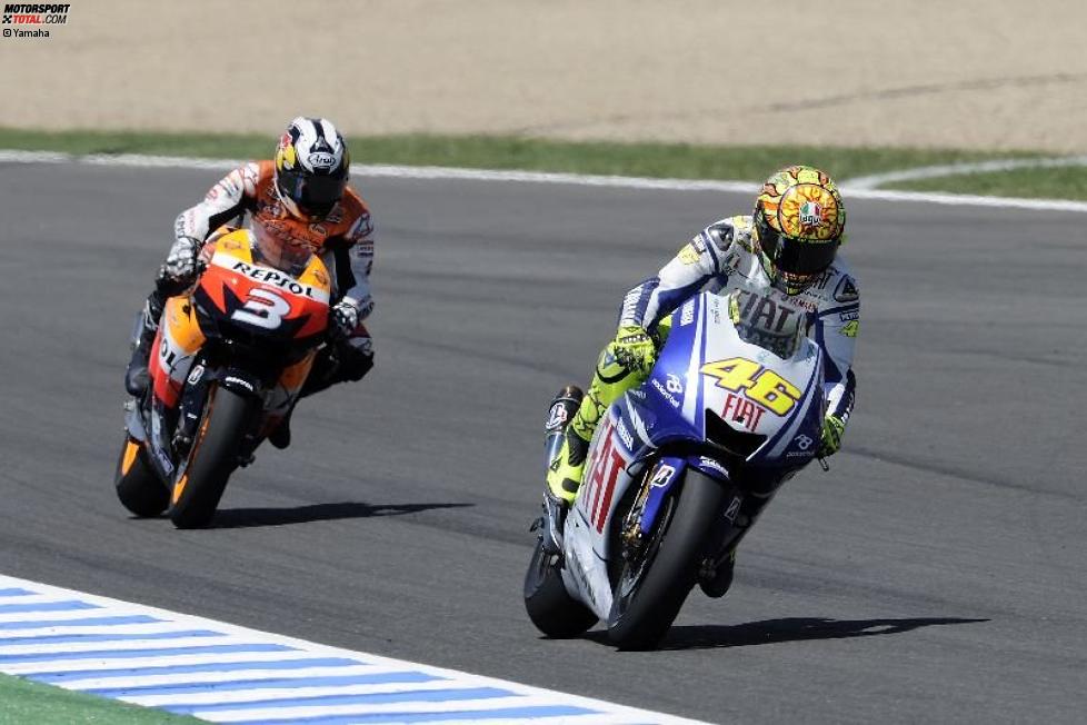  Valentino Rossi (Yamaha), Daniel Pedrosa (Honda)