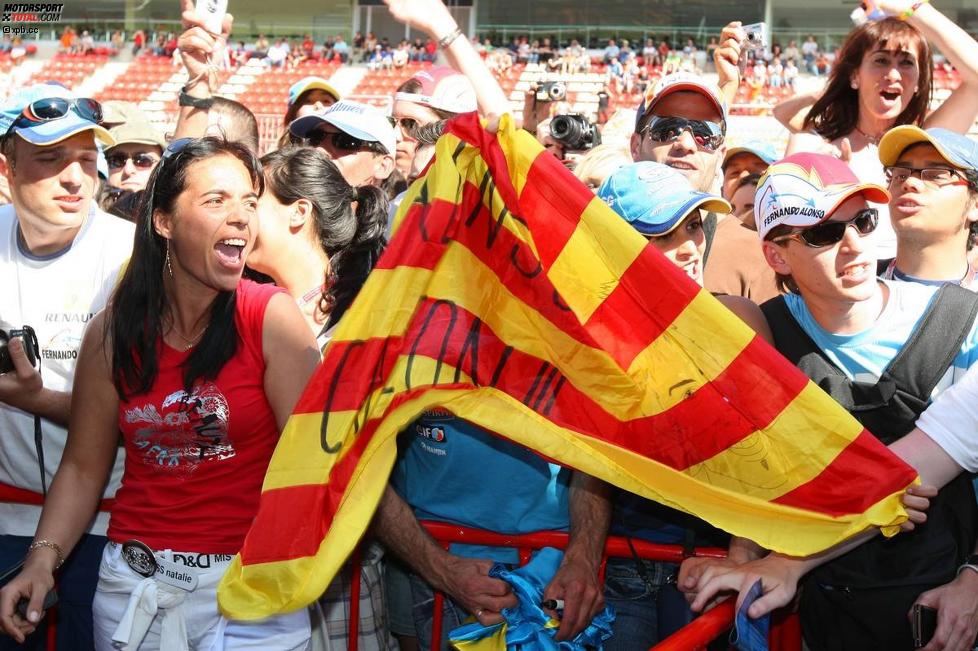 Fans von Fernando Alonso (Renault) 
