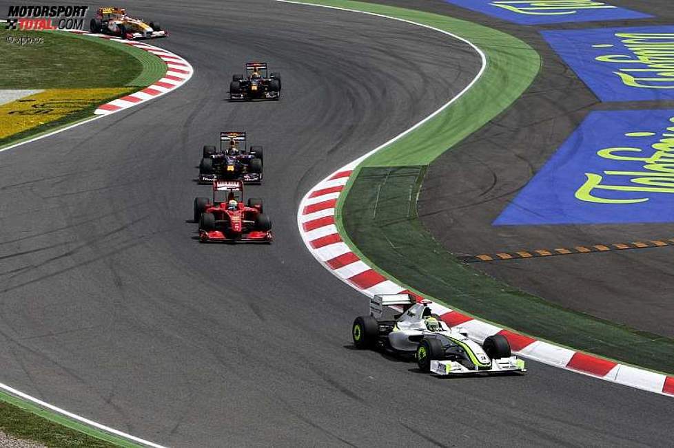 Jenson Button (Brawn) vor Felipe Massa (Ferrari) 