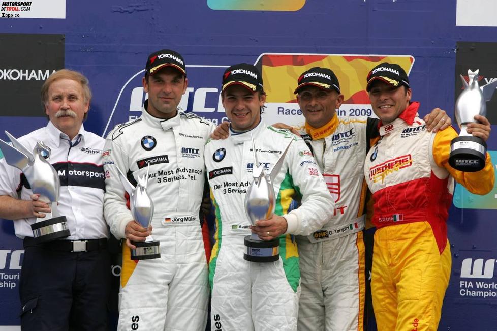 Friedhelm Nohl, Augusto Farfus, Jörg Müller, Gabriele Tarquini, Stefano D'Aste (SEAT) (BMW Team Germany) (Wiechers) 