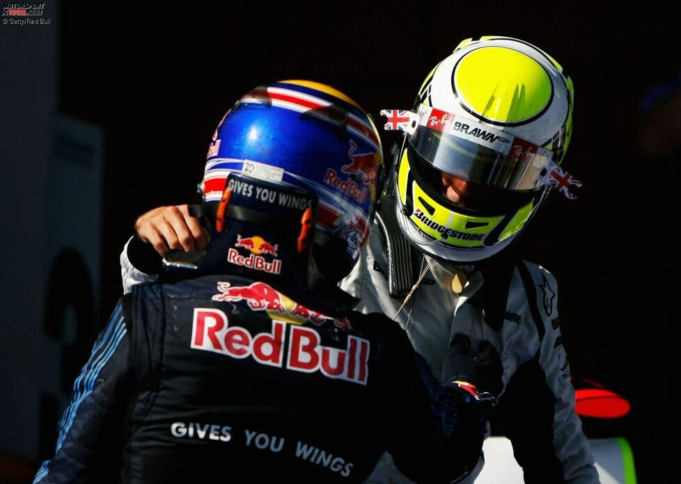 Mark Webber (Red Bull) und Jenson Button (Brawn) 