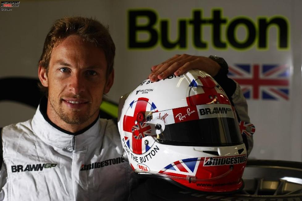 Spezialhelm von Jenson Button (Brawn)